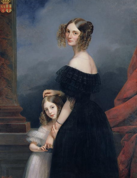 with her daughter